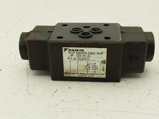 Daikin MP-02W-20-55 Hydraulic Pilot Operated Check Valve