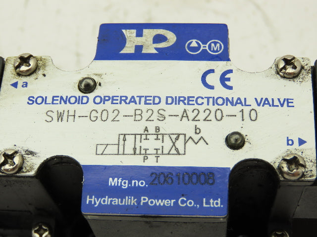 Northman HP SWH-G02-B2S-A220-10 Solenoid Operated Directional Control Valve