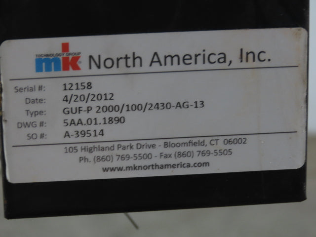 MK North America GUF-P Low Profile Belt Conveyor 96"L x 3.5"W Belt 111fpm