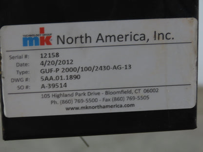 MK North America GUF-P Low Profile Belt Conveyor 96"L x 3.5"W Belt 111fpm