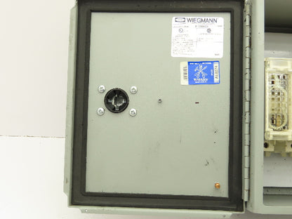Wiegmann B100806CH Wall Mount Electrical Enclosure 10x8x6" With Disconnect