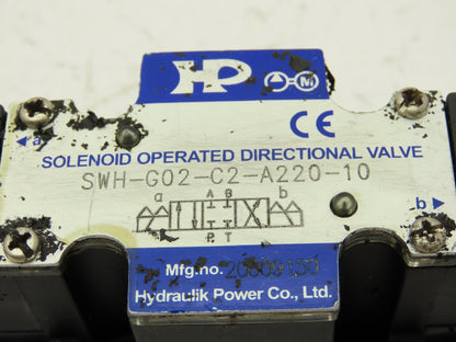 Northman SWH-G02-C2-A220-10 Hydraulic Solenoid Operated Direction Control Valve