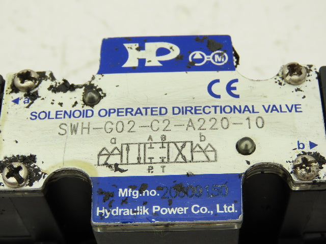 Northman SWH-G02-C2-A220-10 Hydraulic Solenoid Operated Direction Control Valve