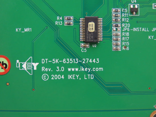 Ikey 5K-OEM-PS2 Panel Mount Industrial Keyboard Corded USB/PS2