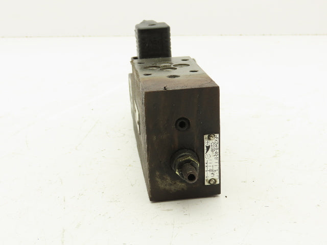 Toyooki Kogyo HFK2H-B-40-S Hytegra Flow Control Throttle Valve 100V Solenoid