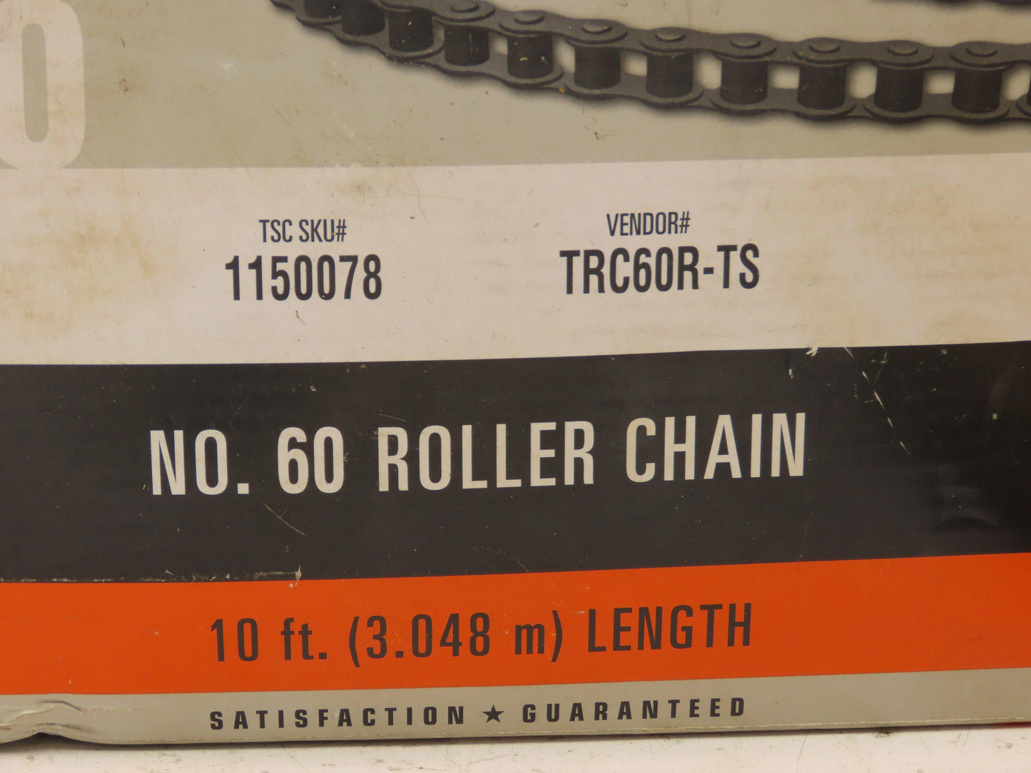 Countyline 1150078 Roller Chain Size 60 3/4" Pitch 10' Length Carbon Steel