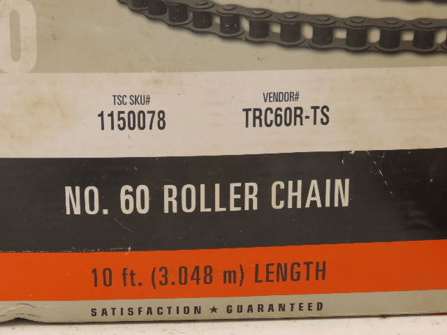 Countyline 1150078 Roller Chain Size 60 3/4" Pitch 10' Length Carbon Steel