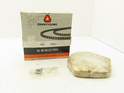 Countyline 1150078 Roller Chain Size 60 3/4" Pitch 10' Length Carbon Steel