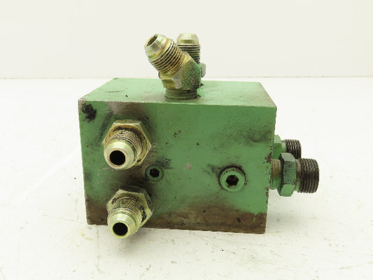 Hydraulic 2 Station Manifold Valve Block D03