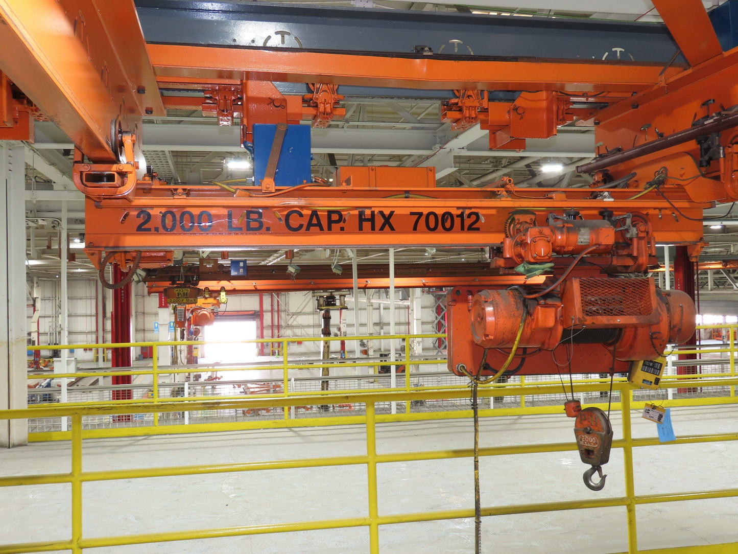 Cleveland Tramrail 7.5 Ton Double Girder Bridge Crane 18' 3" Span w/Remote
