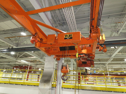 Cleveland Tramrail 7.5 Ton Double Girder Bridge Crane 18' 3" Span w/Remote