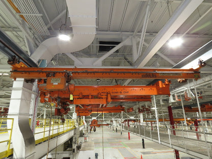 Cleveland Tramrail P&H 1/2 Ton Single Girder Underhung Bridge Crane 18' 3" Span