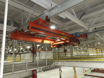 Cleveland Tramrail 11 Ton Double Girder Underhung Bridge Crane 18' 3" Span