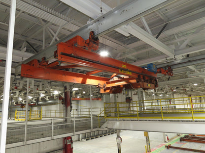 Cleveland Tramrail 11 Ton Double Girder Underhung Bridge Crane 18' 3" Span