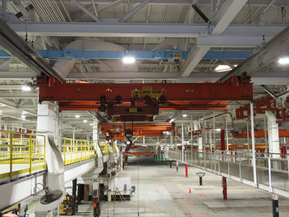 Cleveland Tramrail 11 Ton Double Girder Underhung Bridge Crane 18' 3" Span