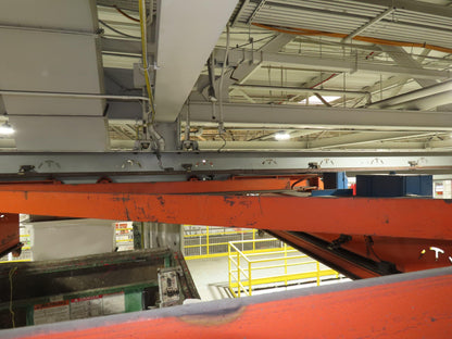 Cleveland Tramrail 11 Ton Double Girder Underhung Bridge Crane 18' 3" Span