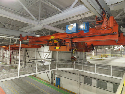 Cleveland Tramrail 11 Ton Double Girder Underhung Bridge Crane 18' 3" Span