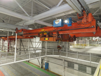 Cleveland Tramrail 11 Ton Double Girder Underhung Bridge Crane 18' 3" Span