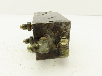 Hydraulic 2 Station Manifold Valve Block D08