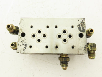 Hydraulic 2 Station Manifold Valve Block D08