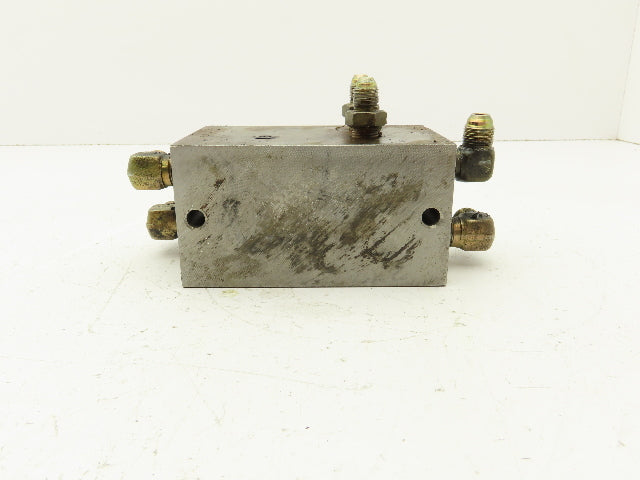 Hydraulic 2 Station Manifold Valve Block D08