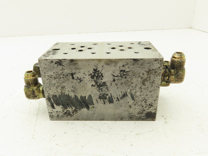 Hydraulic 2 Station Manifold Valve Block D08