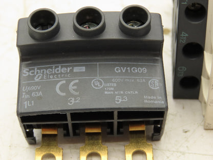 Schneider LC1D09G7 Contactor 120V Coil 9A 600VAC 3PH 1NO/1NC 8Hp