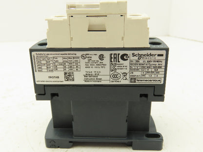 Schneider LC1D09G7 Contactor 120V Coil 9A 600VAC 3PH 1NO/1NC 8Hp