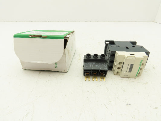 Schneider LC1D09G7 Contactor 120V Coil 9A 600VAC 3PH 1NO/1NC 8Hp