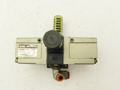 SMC NVBA1110-T02N Pneumatic Booster Regulator Air Valve 1/4" NPT 14-140 PSI