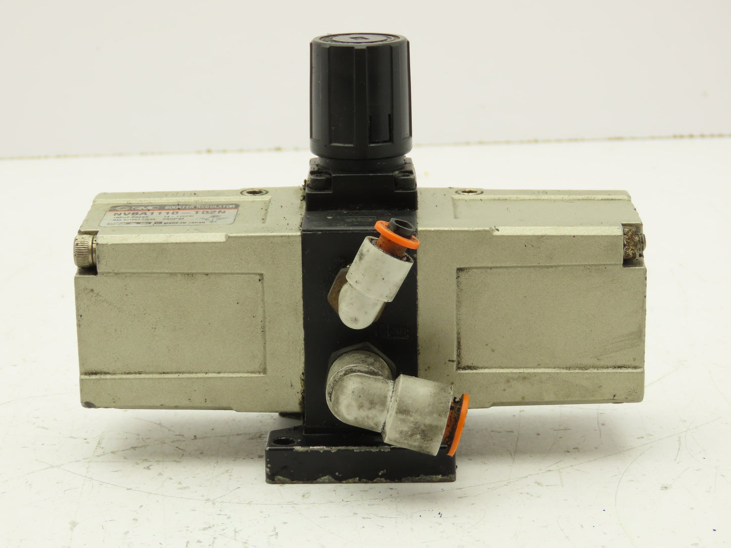 SMC NVBA1110-T02N Pneumatic Booster Regulator Air Valve 1/4" NPT 14-140 PSI