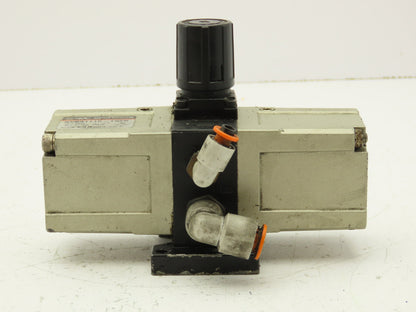 SMC NVBA1110-T02N Pneumatic Booster Regulator Air Valve 1/4" NPT 14-140 PSI