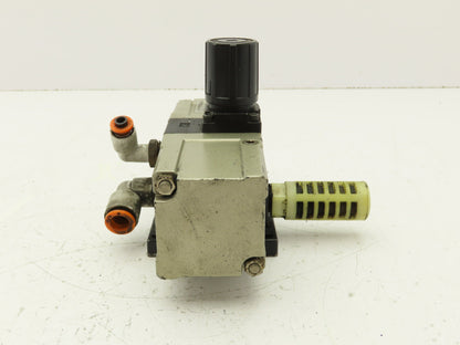 SMC NVBA1110-T02N Pneumatic Booster Regulator Air Valve 1/4" NPT 14-140 PSI