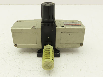 SMC NVBA1110-T02N Pneumatic Booster Regulator Air Valve 1/4" NPT 14-140 PSI