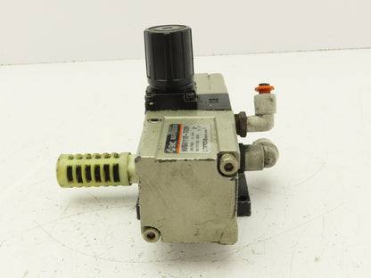 SMC NVBA1110-T02N Pneumatic Booster Regulator Air Valve 1/4" NPT 14-140 PSI