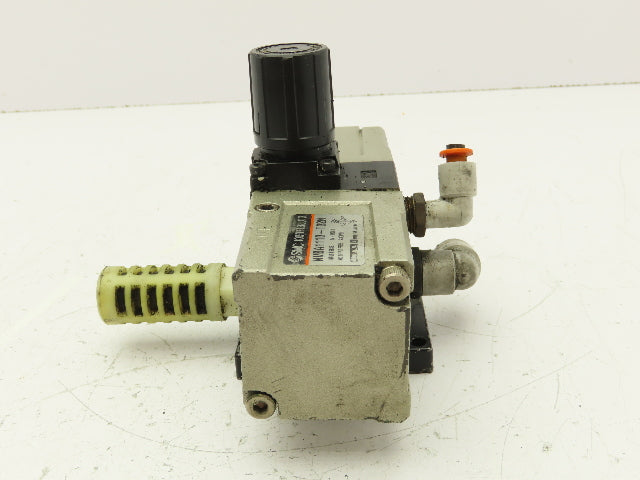 SMC NVBA1110-T02N Pneumatic Booster Regulator Air Valve 1/4" NPT 14-140 PSI