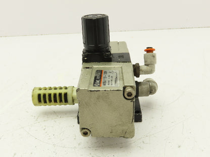 SMC NVBA1110-T02N Pneumatic Booster Regulator Air Valve 1/4" NPT 14-140 PSI