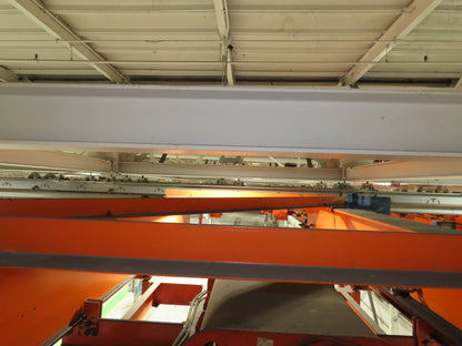 Cleveland Tramrail P&H 10 Ton Double Girder Underhung Bridge Crane 45' 10" Span