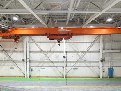 Cleveland Tramrail P&H 10 Ton Double Girder Underhung Bridge Crane 45' 10" Span