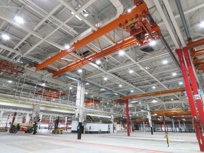 Cleveland Tramrail P&H 6 Ton Double Girder Underhung Bridge Crane 45' 10" Span