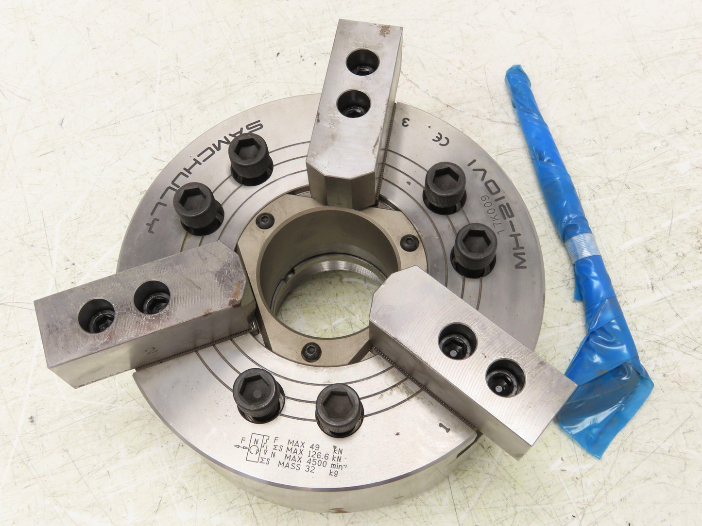 Samchully MH-210V1 Milling Lathe 10" Hydraulic Chuck 3 Jaw 4500RPM 82mm Bore