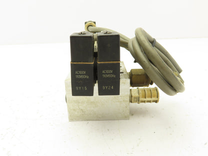 CKD 4KB240-B Pneumatic Solenoid Valve Manifold Base 1/4" NPT