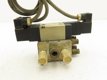 CKD 4KB240-B Pneumatic Solenoid Valve Manifold Base 1/4" NPT