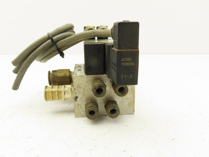 CKD 4KB240-B Pneumatic Solenoid Valve Manifold Base 1/4" NPT