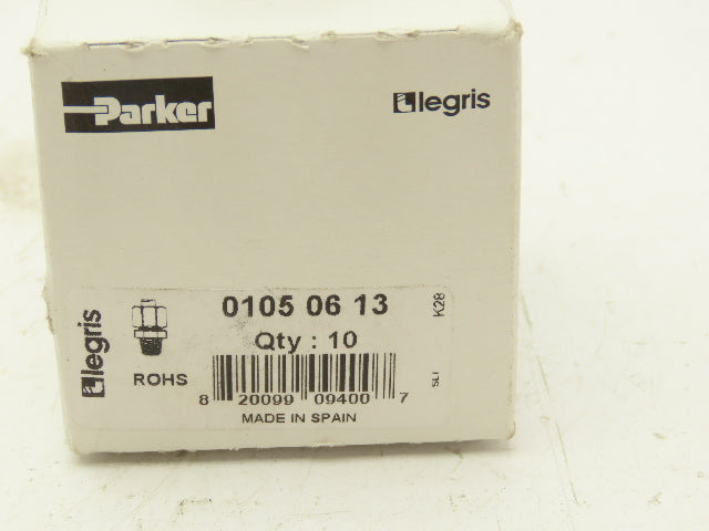 Parker Legris 01050613 Compression Fittings Male Brass 10 Piece