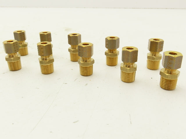 Parker Legris 01050613 Compression Fittings Male Brass 10 Piece