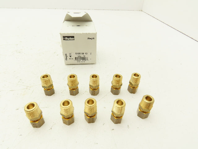 Parker Legris 01050613 Compression Fittings Male Brass 10 Piece