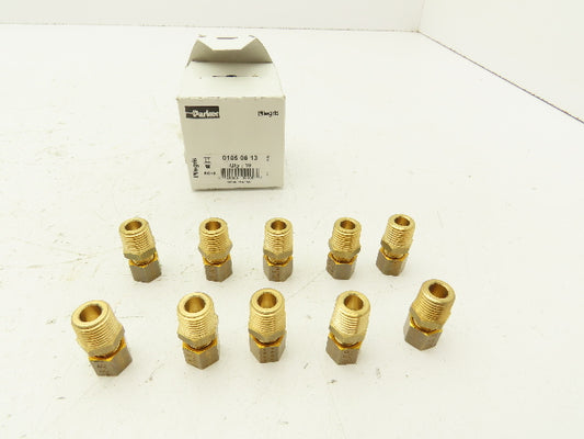 Parker Legris 01050613 Compression Fittings Male Brass 10 Piece