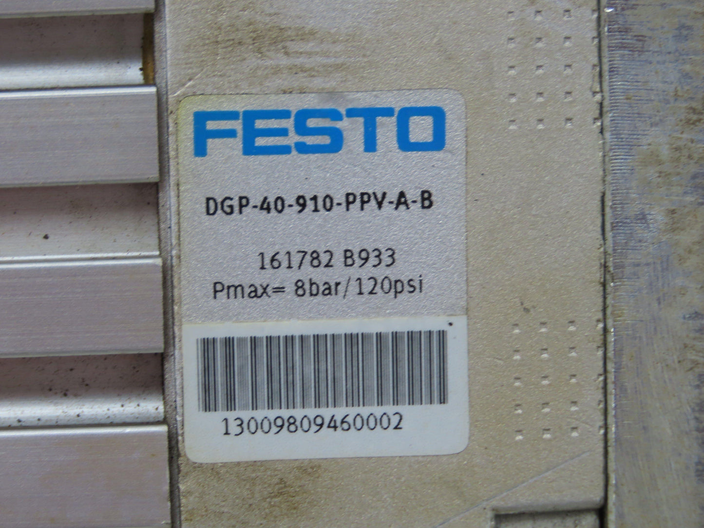 Festo DGP-40-910-PPV-A-B Rodless Pneumatic Linear Drive Actuator 910mm Stroke