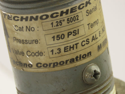 Techno Filter Element Housing Check Valve 5"OD 2-1/2" ID 5" Height Lot of 2